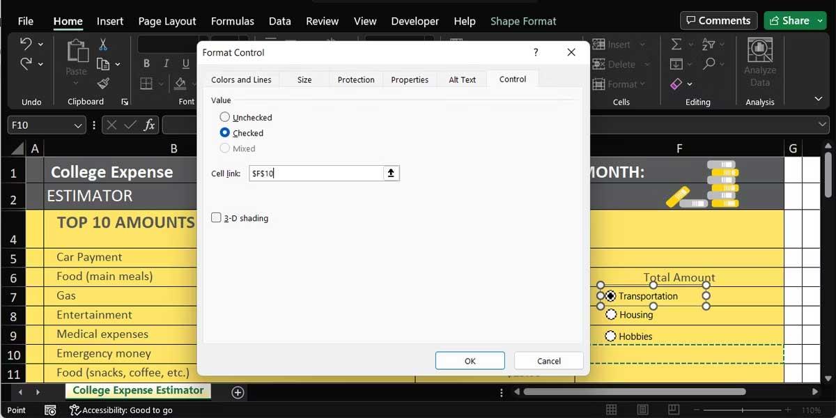 如何在 Microsoft Excel 中建立清單