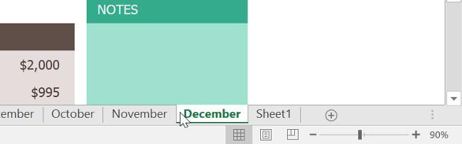 Excel 2016 - Les 9: Werken met meerdere Excel-spreadsheets