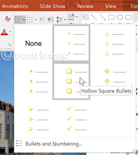 PowerPoint 2016: PowerPoint에서 목록 작업