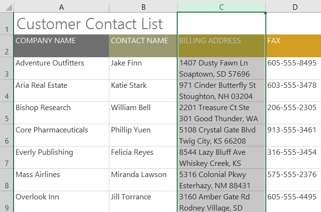 Excel 2019 (Parte 5): Modificar columnas, filas y celdas