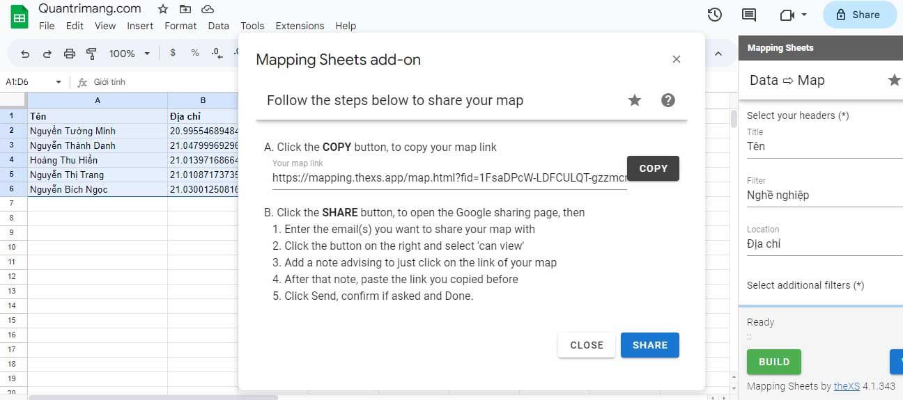 Como criar mapas personalizados no Planilhas Google