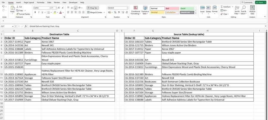 Excel VBA kullanarak Vlookup'ı otomatikleştirme