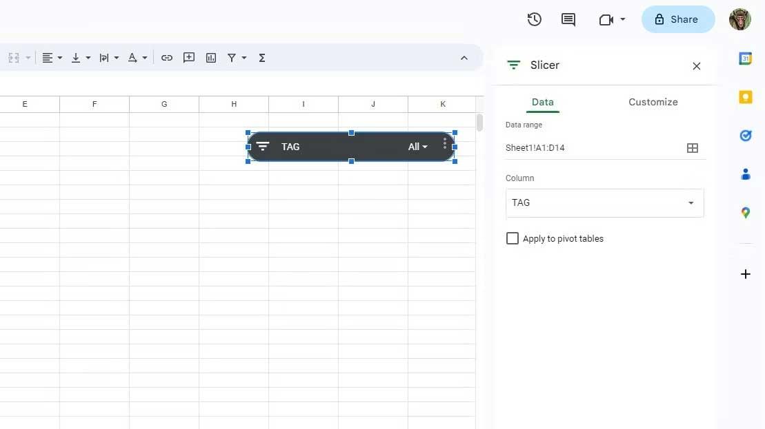 Cara menggunakan Slicer dalam Helaian Google untuk menapis data dengan cepat