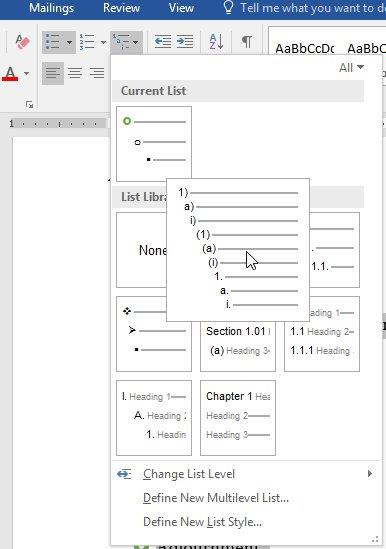 Word 2013 完全ガイド (パート 10): Microsoft Word の箇条書き、番号付け、複数レベルのリスト