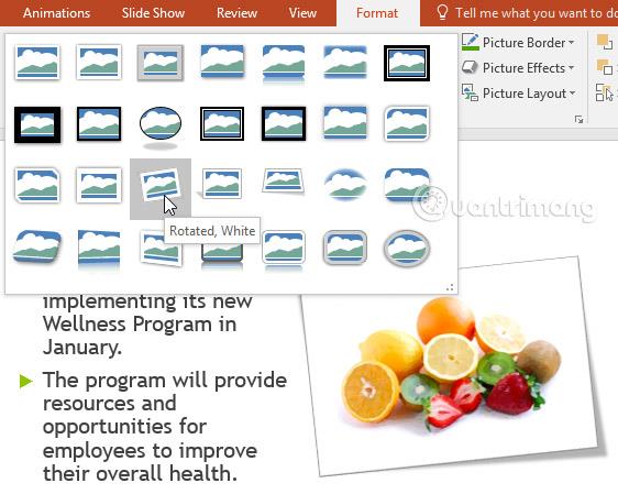 PowerPoint 2016: จัดรูปแบบรูปภาพใน PowerPoint