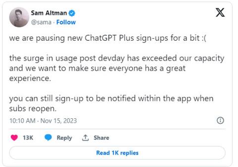 لماذا تم إيقاف تسجيلات ChatGPT الجديدة؟ متى سيتم إعادة فتحه؟