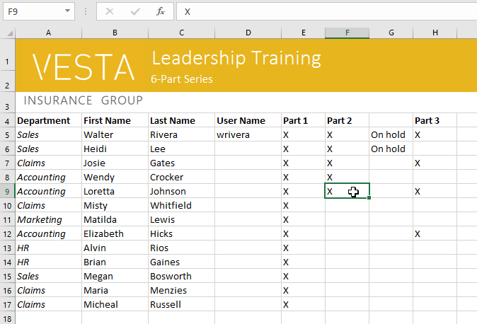 Excel 2019 (ตอนที่ 4): พื้นฐานเซลล์