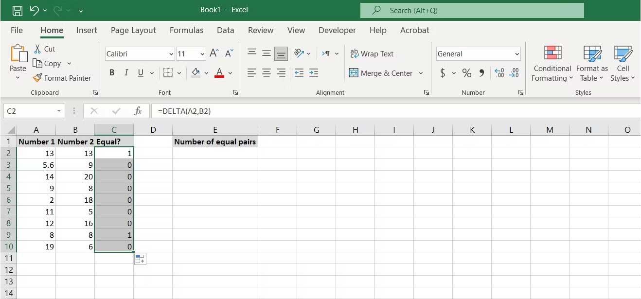 Come verificare che due valori siano uguali in Excel