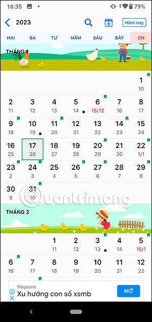 التقويم الفيتنامي - التقويم الدائم 2023 9.1.1