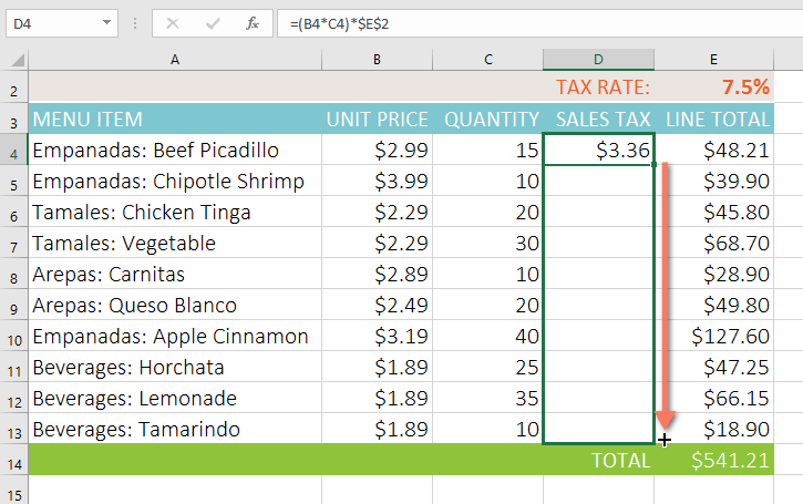 Excel 2019 (Partea 14): Referințe de celule relative și absolute