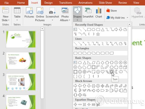 PowerPoint 2016: lavorare con le forme (forme)