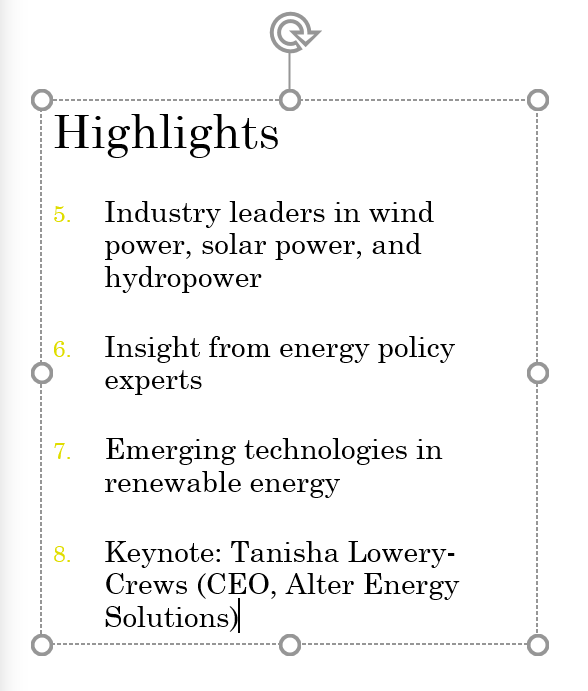 PowerPoint 2019 (Bahagian 12): Senarai