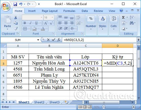 Fonction MID : Fonction pour récupérer des chaînes de caractères dans Excel