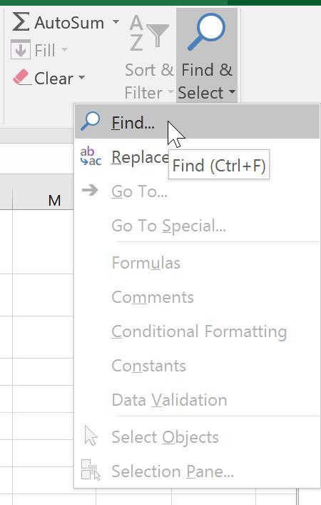 Excel 2016 - 第 10 課：使用 Excel 中的尋找與取代功能