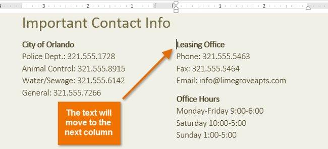 Word 2013 (Bölüm 13) için tam kılavuz: Metin sütunlarını bölme