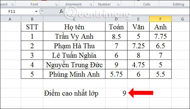 Como usar as funções Min, Max no Excel