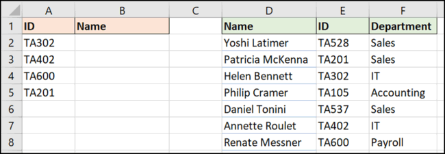 Come utilizzare la funzione CERCAX in Excel