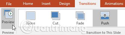 PowerPoint 2016: ใช้เอฟเฟ็กต์การเปลี่ยนแปลง