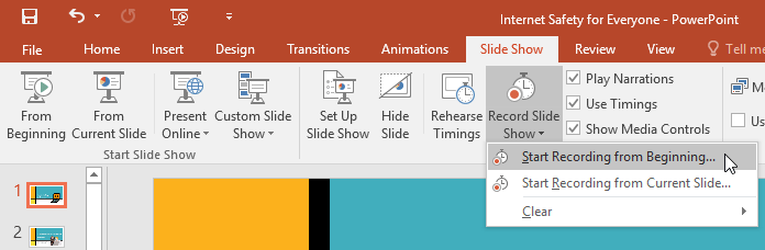 PowerPoint 2019 (ตอนที่ 31): ซ้อมและบันทึกการนำเสนอ