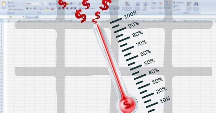 Cómo hacer una plantilla de termómetro en Excel