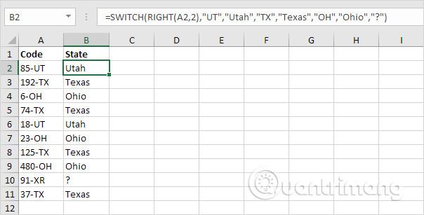 Come utilizzare la funzione COMMUTA in Excel 2016