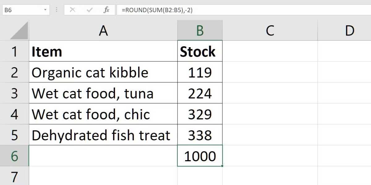 Función redondear, cómo usar la función redondear en Excel