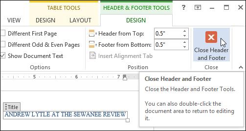 Numéroter les pages dans Word 2013, insérer automatiquement les numéros de page