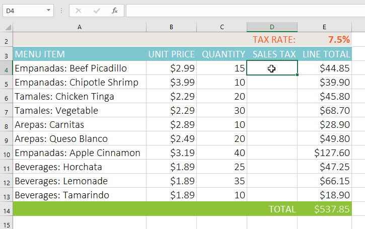 Excel 2019 (パート 14): 相対セル参照と絶対セル参照