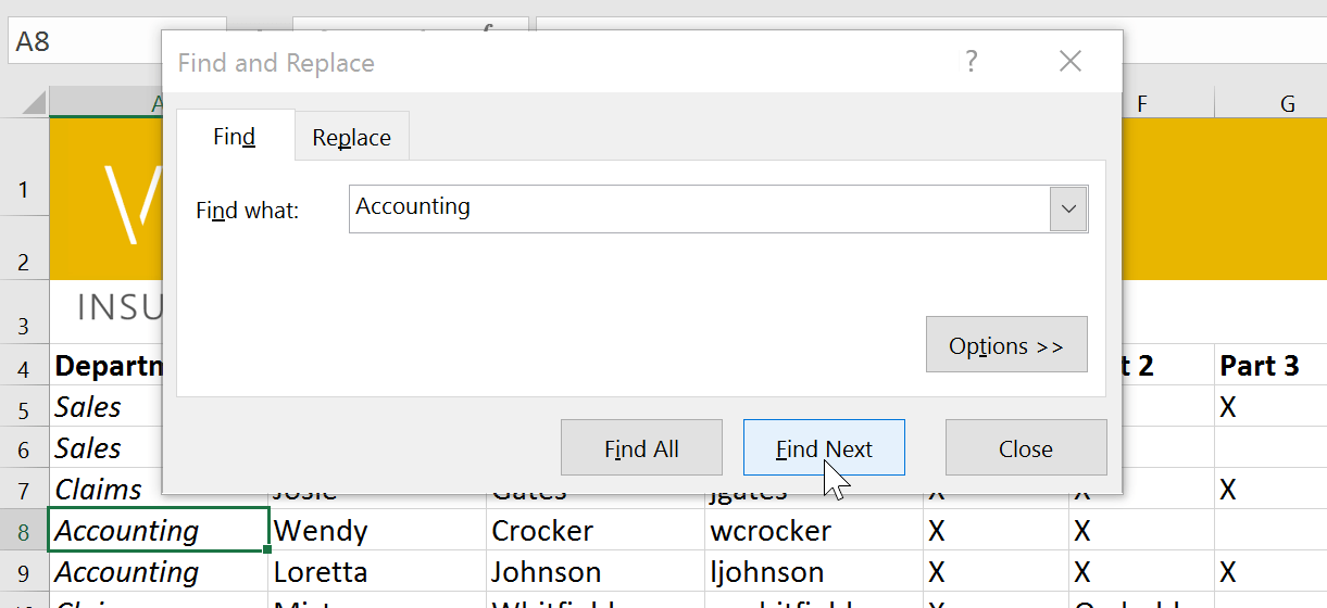 Excel 2019 (Parte 9): funzionalità Trova e sostituisci