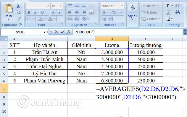 Función PROMEDIOIFS en Excel: cómo calcular el promedio en función de muchas condiciones