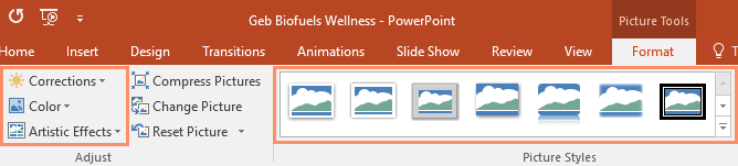 PowerPoint 2019 (ตอนที่ 15): รูปแบบรูปภาพ