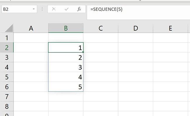 Cum să utilizați funcția SEQUENCE() în Microsoft Excel 365