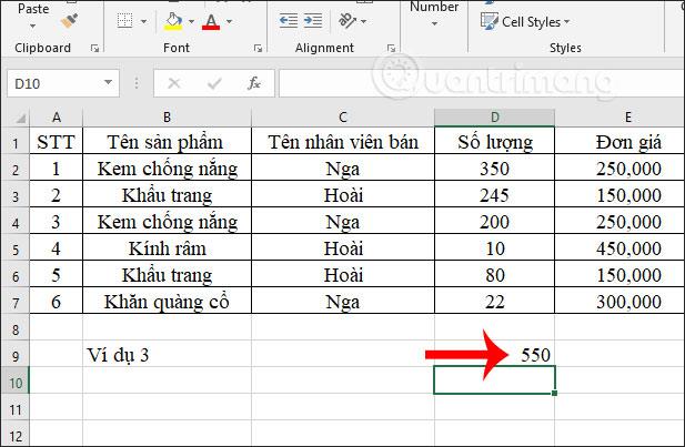 ÇOK ÇOK ETOPLA işlevi, Excel'de birden çok koşulu toplamak için işlevin nasıl kullanılacağı