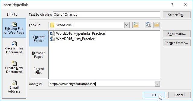 Guide complet de Word 2016 (Partie 9) : Utilisation du lien hypertexte