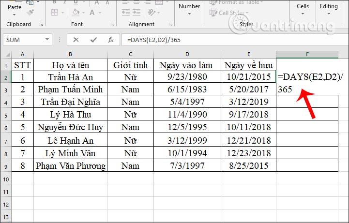 Fungsi DAYS dalam Excel: Cara mengira jarak tarikh dalam Excel