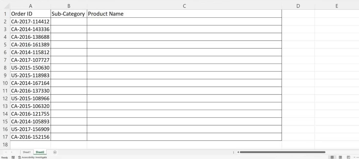 Comment automatiser Vlookup à l'aide d'Excel VBA