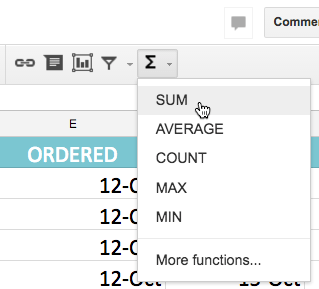 Google Sheets (Partie 8) : Travailler avec des fonctions