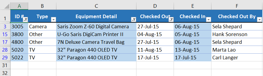 Excel 2019 (Partea 19): Filtrați datele