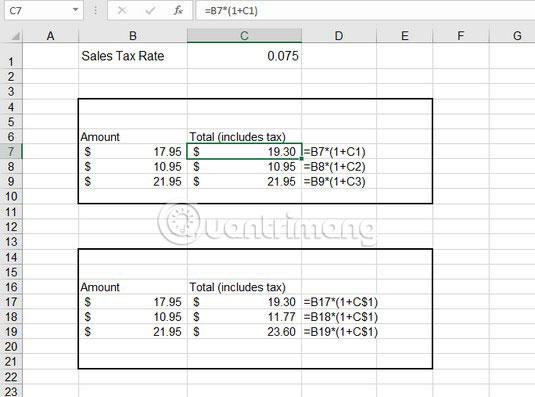 Cara menggunakan fungsi ADDRESS dalam Excel