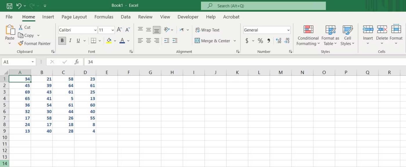 ฟังก์ชั่นออฟเซ็ตใน Excel