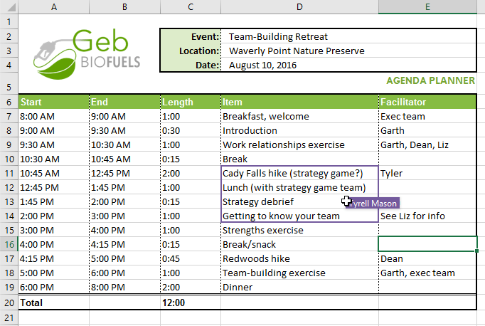 Excel 2019(24부): 댓글 및 공동 작성자