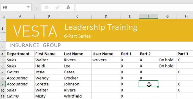 Excel 2016 - 第 5 課：儲存格與區域的基本概念