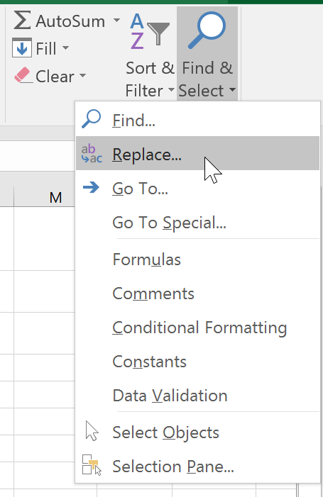 Excel 2019 (Partea 9): funcția Găsește și înlocuiește