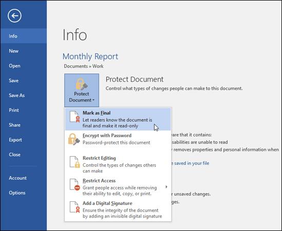 Volledige gids voor Word 2016 (deel 25): Word-documenten controleren en beveiligen