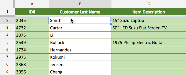 Google Sheets (Teil 9): Daten sortieren und filtern