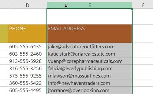 Excel 2016 - Lección 6: Cambiar el tamaño de columnas, filas y celdas en Excel