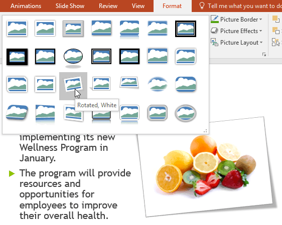 PowerPoint 2019 (Bahagian 15): Format imej