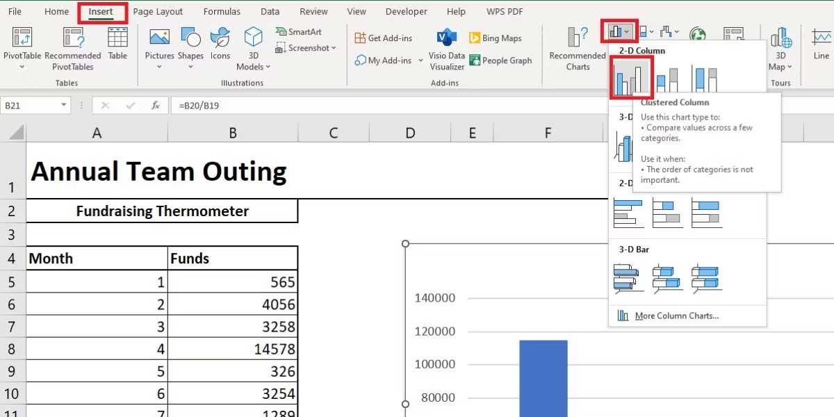 Cómo hacer una plantilla de termómetro en Excel