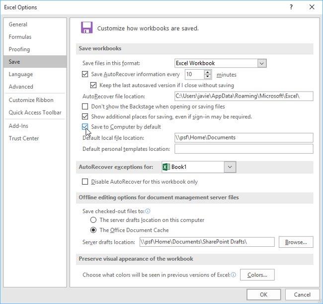 Excel 2016 - Pelajaran 4: Cara menyimpan dan berkongsi hamparan