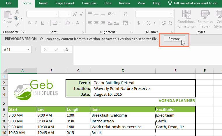 Excel 2019(24부): 댓글 및 공동 작성자